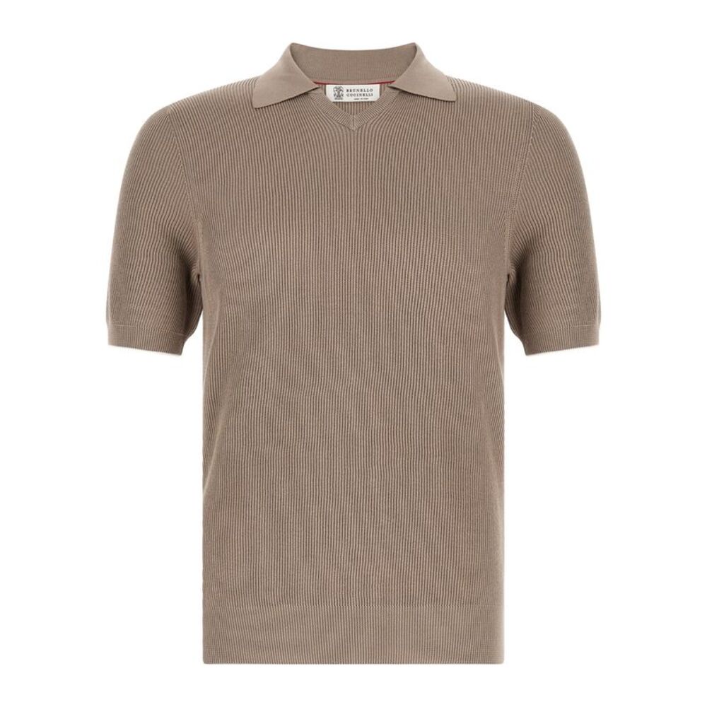 Brunello Cucinelli Men Knitted Polo Shirt